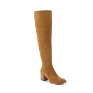 Marc Fisher Epic Boot sue medium brown suede knee boots womens size 6.5